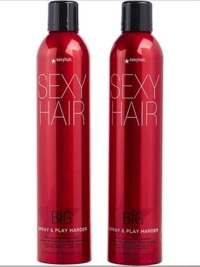 2 Pack Sexy Hair Big Spray & Play Harder 10 oz